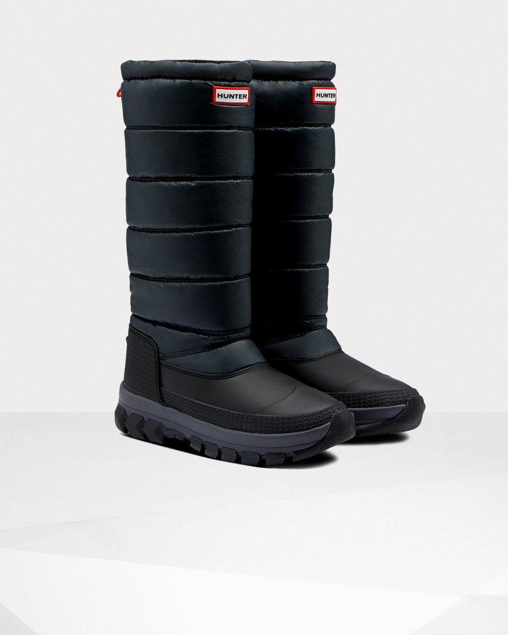 Hunter Original Insulated Tall Snow Boots - Buy Online Womens Black - QTZHDU579